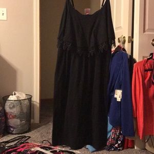 Black swim suit cover up